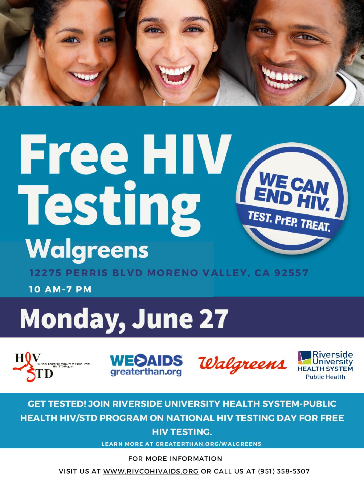 National HIV Testing Day Riverside University Health System